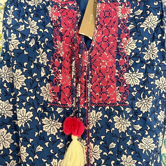 J Crew Belted Tunic block print dress Size XS - Picture 8 of 10